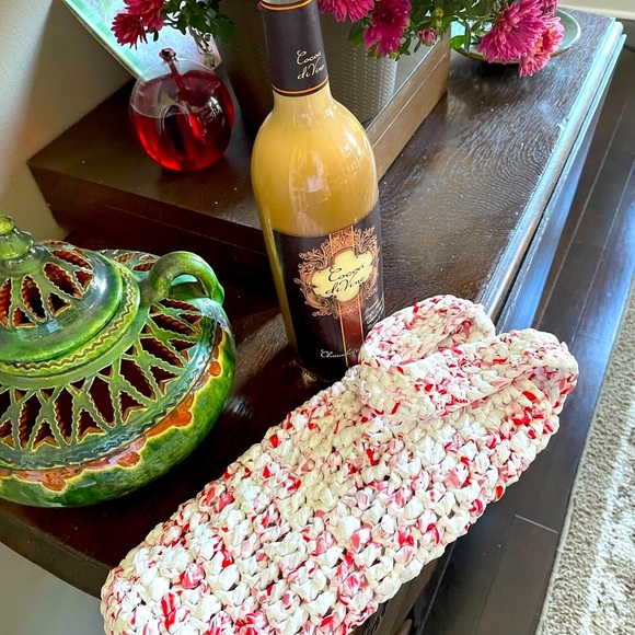 ♻️ Beautifully Handcrafted Wine Bottle Tote Reusable Holder, Eco-Friendly GIFT - Picture 3 of 4